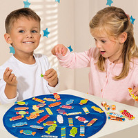 德国（Hape）儿童宝宝颜色形状配对木质桌面游戏形状游戏糖果游戏 3岁+ B22461