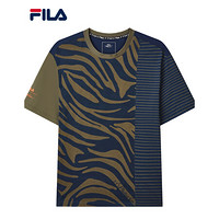 FILA × 3.1 Phillip lim 斐乐男士短袖T2021夏秋新款联名款半袖衫 暗军绿(匹印)-KK 180/100A/XL