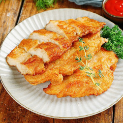 渔公码头香酥鸡排鸡胸肉冷冻半成品大鸡扒健身餐大鸡排健康轻食净重量