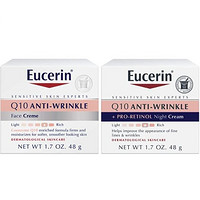 Prime会员：Eucerin 优色林 Q10 抗皱保湿面霜 48g+抗皱晚霜 48g