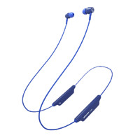 audio-technica 铁三角 ATH-CLR100BT 入耳式颈挂式蓝牙耳机 蓝色