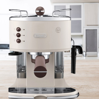 De'Longhi 德龙 复古系列 ECO310.VBG 半自动咖啡机 奶油白