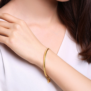 CHJ JEWELLERY 潮宏基 CD0001243700 浓情蜜意足金手镯 13.65g