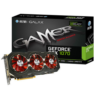 GALAXY 影驰 GeForce GTX 1070 GAMER 1620 显卡 8GB 黑色