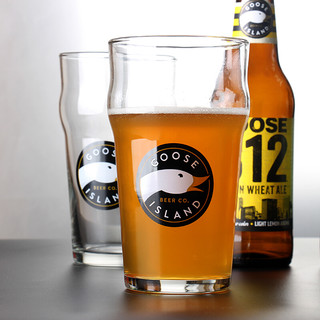 Xiangxing GOOSEISLAND鹅岛专用啤酒杯 皮尔森英式精酿IPA啤酒杯 品脱杯果汁杯 4支