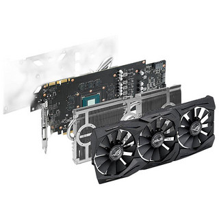 ROG 玩家国度 STRIX GTX 1070Ti A8G GAMNG 显卡 8GB 黑色