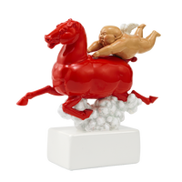 XQ 稀奇 瞿广慈《马化腾》19.4×22×10cm 生肖摆件 玻璃钢雕塑