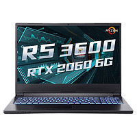 Hasee 神舟 战神 A7000 15.6英寸 游戏本 黑色(锐龙R5-3600、RTX 2060 6G、8GB、512GB SSD、1080P、IPS、144Hz、CNH5S)