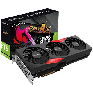 COLORFUL 七彩虹 战斧 GeForce RTX 3070 Ti 显卡 8GB 黑红色