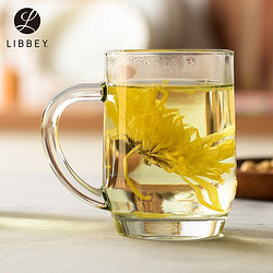 LIBBEY 利比 Libbey利比热饮把杯玻璃杯水杯耐热茶杯加厚杯子