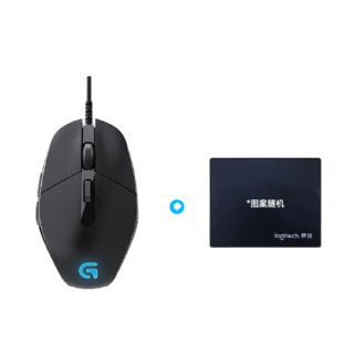 logitech 罗技 G302 有线鼠标 4000DPI 黑色+短款鼠标垫