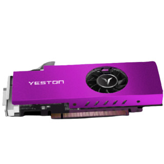 yeston 盈通 RX550 4G LPD5 显卡 4GB 紫红色