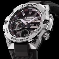 CASIO 卡西歐 G-SHOCK G-STEEL系列 49.6毫米太陽能腕表 GST-B400-1APFT