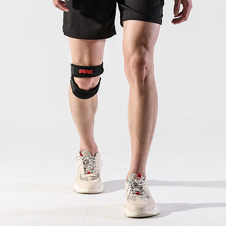 PEAK 匹克 专业髌骨带男女跑步健身半月板损伤运动护膝盖护具关节保护套 黑色 YH40102