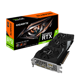 GIGABYTE 技嘉 GeForce RTX 2060 WINDFORCE OC风魔 显卡 6GB 黑色