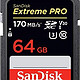 SanDisk 闪迪 Extreme PRO SDXC存储卡 64GB