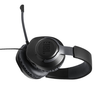 JBL 杰宝 Quantum100 耳罩式头戴式动圈有线耳机 黑色 3.5mm