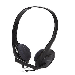 Poly 博诣 Audio 628 压耳式头戴式降噪有线耳机 黑色 USB口