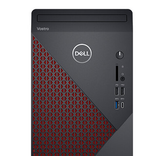 DELL 戴尔 Vostro 5880 台式机 黑色(酷睿i5-10400F、GT 730、8GB、256GB SSD+1TB HDD、风冷)