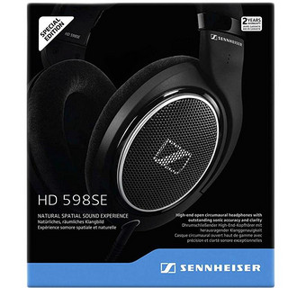 SENNHEISER 森海塞尔 HD598 耳罩式头戴式有线耳机 黑色 3.5mm