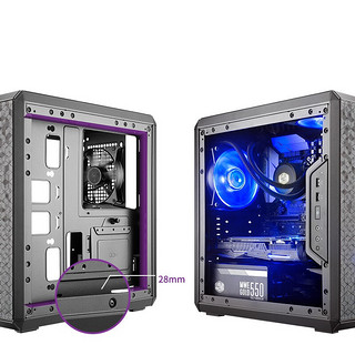 COOLERMASTER 酷冷至尊 MasterBox Q300L M-ATX机箱 半侧透 黑色