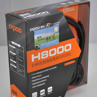 RAPOO 雷柏 H8000 耳罩式头戴式蓝牙耳机 黑色