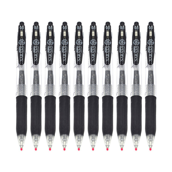 商品zebra 斑马 jj15 按动中性笔 黑色 0.5mm 10支装