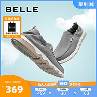 BeLLE 百丽 2021夏新 商场同款 7EQ01BM1 一脚蹬帆布鞋