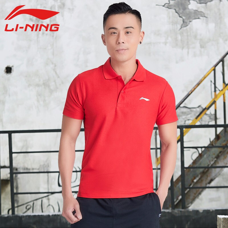 LI-NING 李宁 399 男款短袖POLO衫
