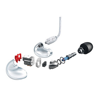 SHURE 舒尔 SE846+BT2 入耳式挂耳式无线蓝牙耳机 透明色