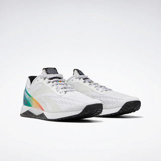 Reebok 锐步 Nano XI Pride 中性训练鞋 GY7608 白色/绿色/蓝色 37.5