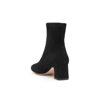 STUART WEITZMAN 斯图尔特·韦茨曼 NIKI系列 女士短筒靴 SW1401018-BLK  磨砂黑 36.5