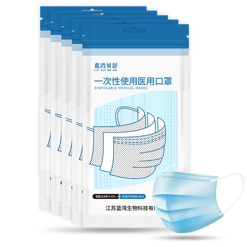 蓝湾贝舒 一次性使用医用口罩