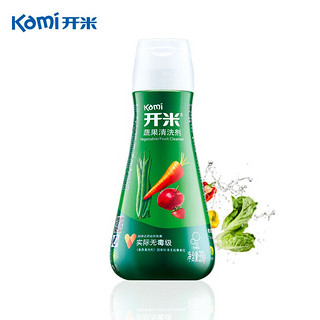 Kami 开米 kami）蔬果清洗剂浓缩去除农药果蔬专用洗洁精(无香型) 350g 瓶装