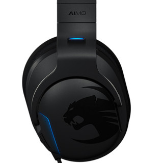 ROCCAT 冰豹 Khan AIMO  Hi-Res 耳罩式头戴式降噪有线耳机 黑色 USB口