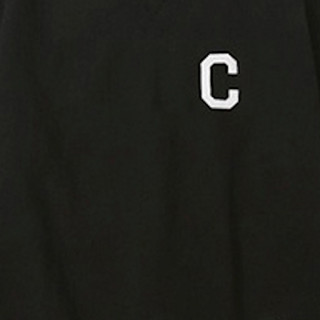 COVERNAT 男女款纯棉圆领卫衣 C1702CR01 黑色 S