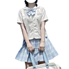 酸奶球 风信子 JK制服 西式制服 女士短袖衬衫 白色 S