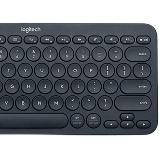 logitech 罗技 K380 79键 蓝牙无线薄膜键盘 深灰色 无光