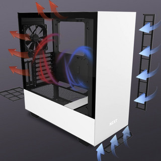 NZXT 恩杰 H510i RGB ATX机箱 半侧透 白色