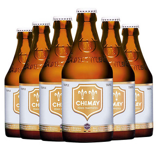 CHIMAY 智美 白帽啤酒 修道士精酿 啤酒 330ml*6瓶 比利时进口