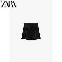 ZARA [折扣季] 女装 百搭细条纹宽褶半身裙子 06136049401