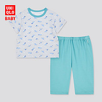 UNIQLO 优衣库 婴儿/幼儿睡衣套装/家居服夏季短袖SGS婴幼儿生态衣433149