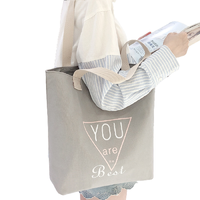 雨凡 女士单肩帆布包 三角 BD037 灰色 中号