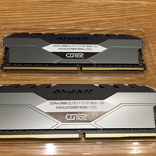 AVEXIR 宇帷 CORE2 RGB系列 DDR4 3000MHz RGB 台式机内存 黑枪 8GB