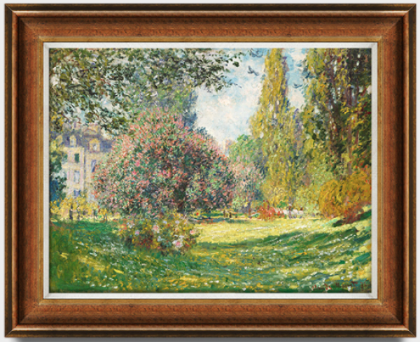 橙舍莫奈蒙梭公园60x80cm装饰画油画布