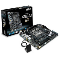 ASUS 华硕 X99-M WS MATX主板（Intel LGA2011-v3、X99）