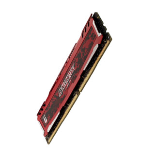 Crucial 英睿达 铂胜运动系列 Ballistix Sport LT DDR4 2400MHz 台式机内存 红色16GB