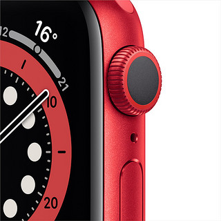 Apple 苹果 Watch Series 6 智能手表 40mm GPS款 红色铝金属表壳 红色运动型表带（GPS、心率、血氧）