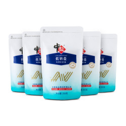 中盐 优质低钠盐250g*5加碘 绿色食品 低钠盐 吃好盐选