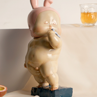 XQ 稀奇 瞿广慈《我的男神》大卫摆件 现代工艺品 39.5x15x11.5cm